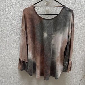 Emerald | Elegant Tie-Dye Women's Top